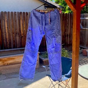 Blue scrub pants